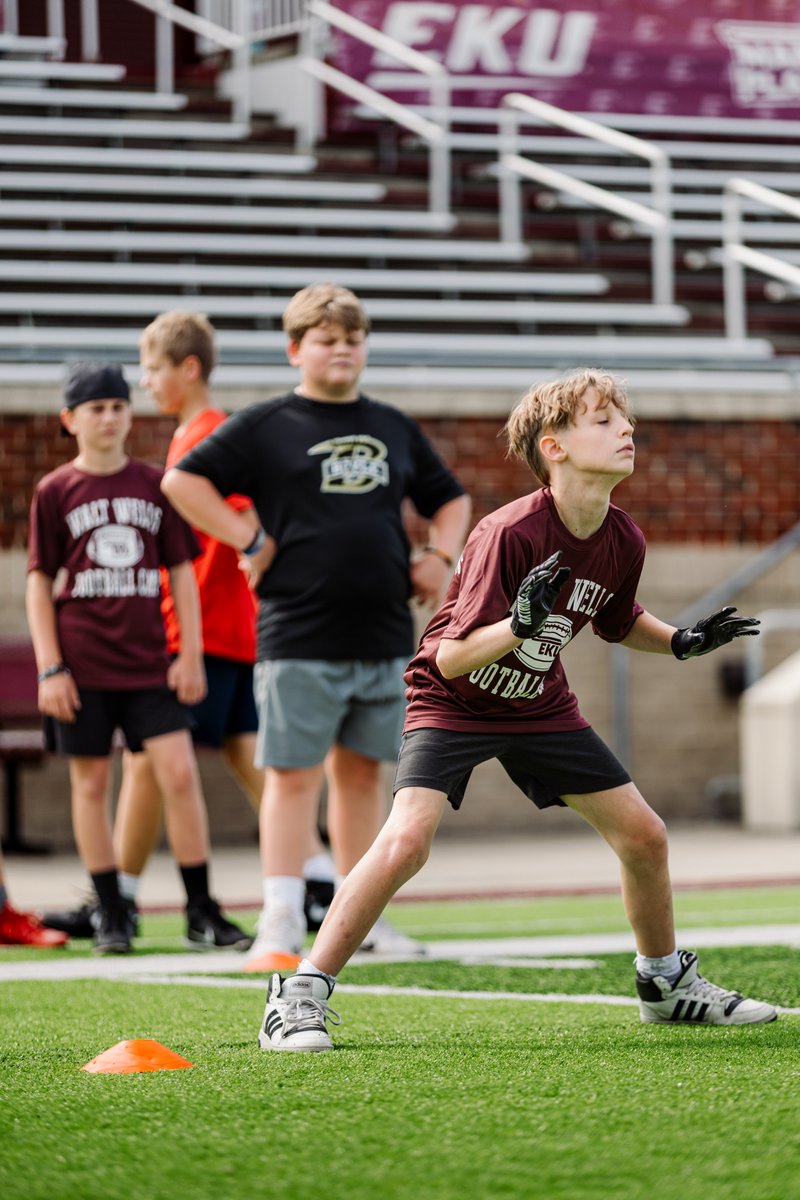 EKUFootball's tweet photo. It's camp season in Richmond 🏈

#E2W | #MatterOfPride https://t.co/KvGUI0OVJo
