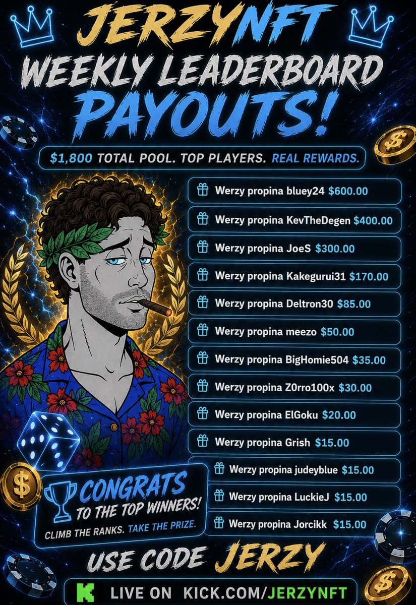 JerzyRewards ($25,000 Monthly) tweet media