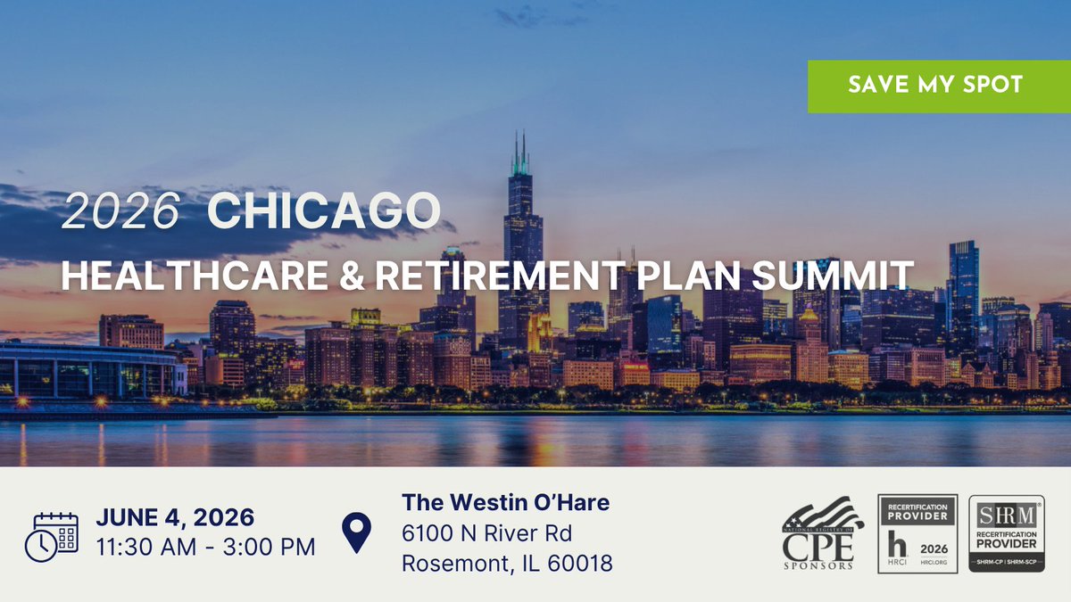 WorldInsur's tweet photo. ⏳ Chicago, June 4 is fast approaching!

Seats are filling up fast—grab your spot while space is still available.

Register here: https://t.co/9k6c63a82W

#RetirementPlanSummit https://t.co/JnS9CMAW5s