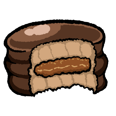 YuseiDr's tweet photo. ya cambien los puntos del canal de twitch, ahora son alfajores y @ToviFaiz hizo el dibujo owo https://t.co/aVFUFn1nOl