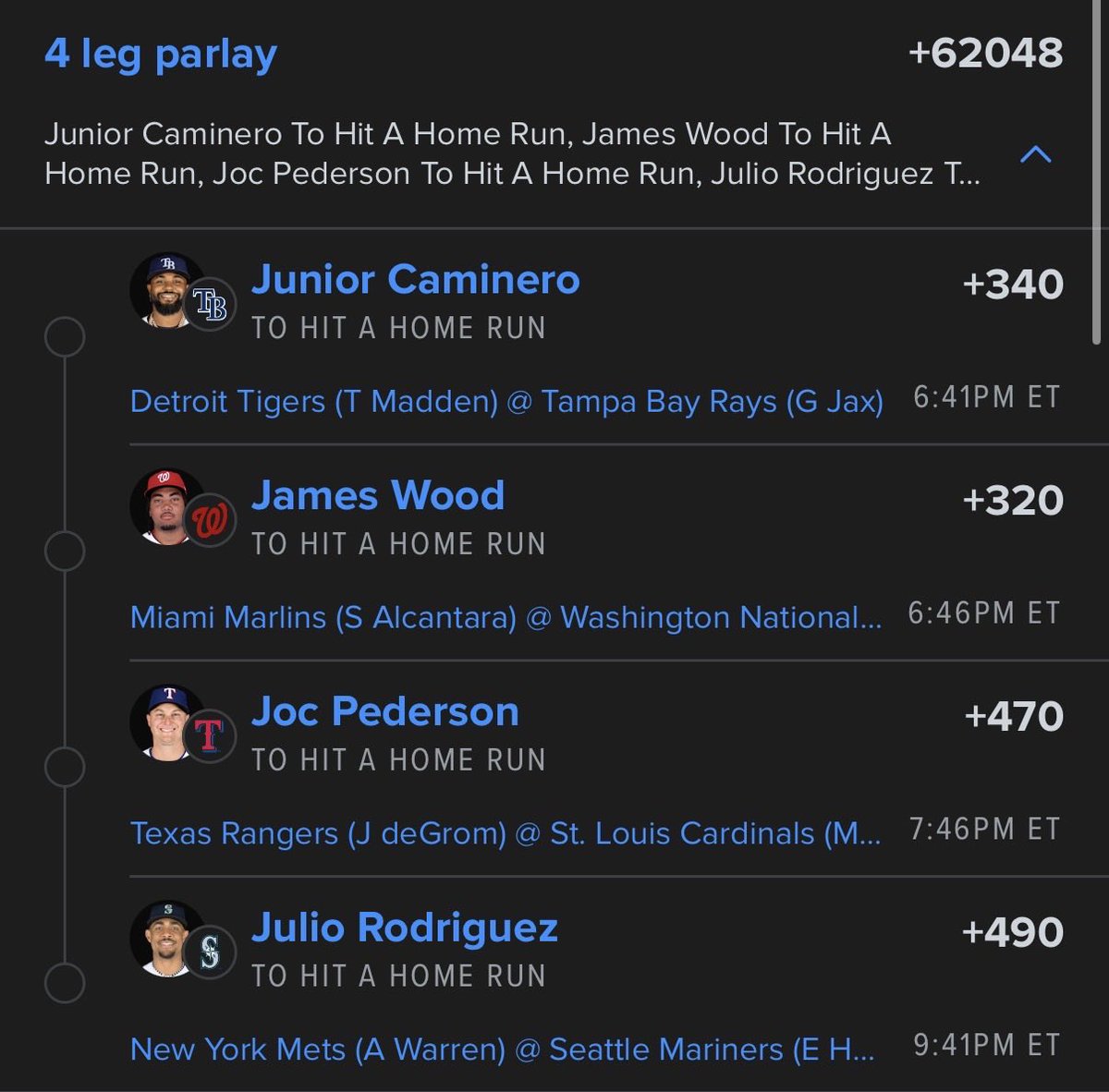colesnides's tweet photo. @NewEraZach @PropFinderApp Here’s my J plays for tonight, we got this! https://t.co/N2wbC81VJG