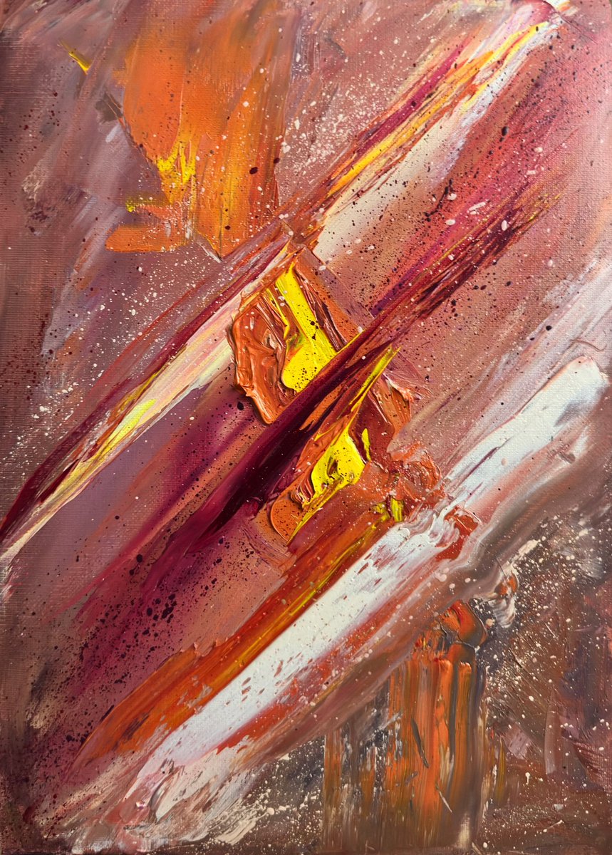 Ex_sainty's tweet photo. Happy to be a part of this amazing drop ❤️‍🔥
Chaos&amp;Calm collection on @objktone organised by dear @OrbVortexx 

Shoutout to @packphour for helping me with minting &amp; listing 💕you know✨🫶🏻

My artwork: EMOTIONAL CHAOS.
No more words, just feel emotions here.
Oil 1/1 artwork. 

🔗🔻 https://t.co/gJ9rsCWEG4