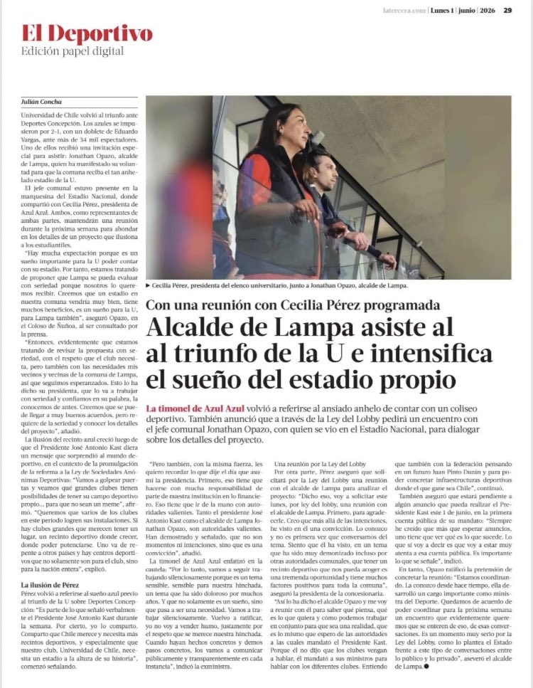 Cienx100Azules's tweet photo. Algo de la prensa de ayer y hoy
#VamosAzules🔵🔵 https://t.co/NQjEQvmGWt