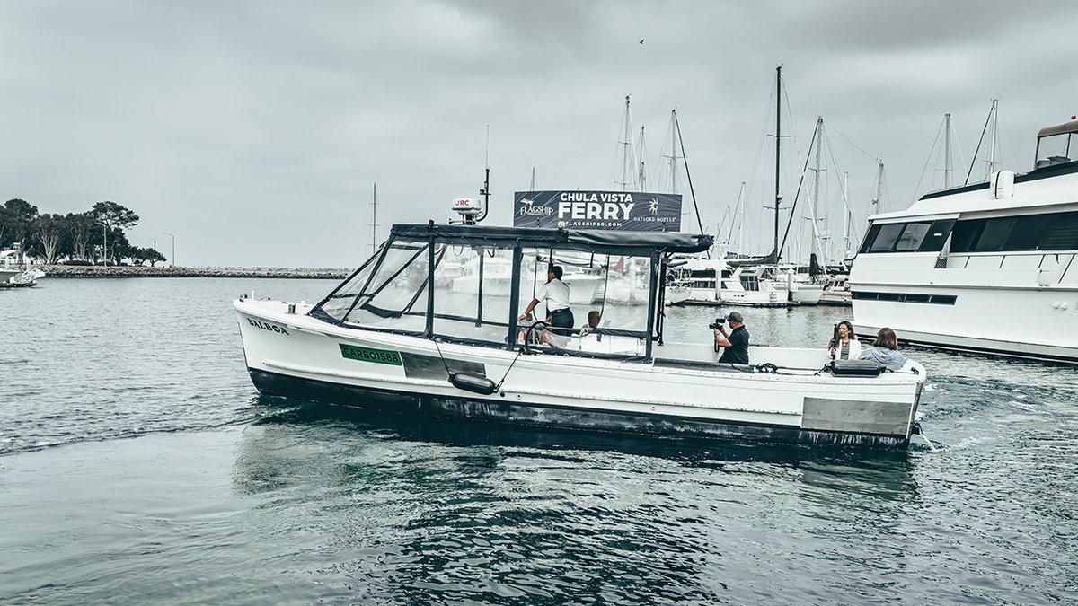 CVLiving's tweet photo. I was one of the first to ride the brand-new Chula Vista ferry now in service at the Chula Vista Marina. It was chilly out at sea!! https://t.co/jc3iaFbLMj