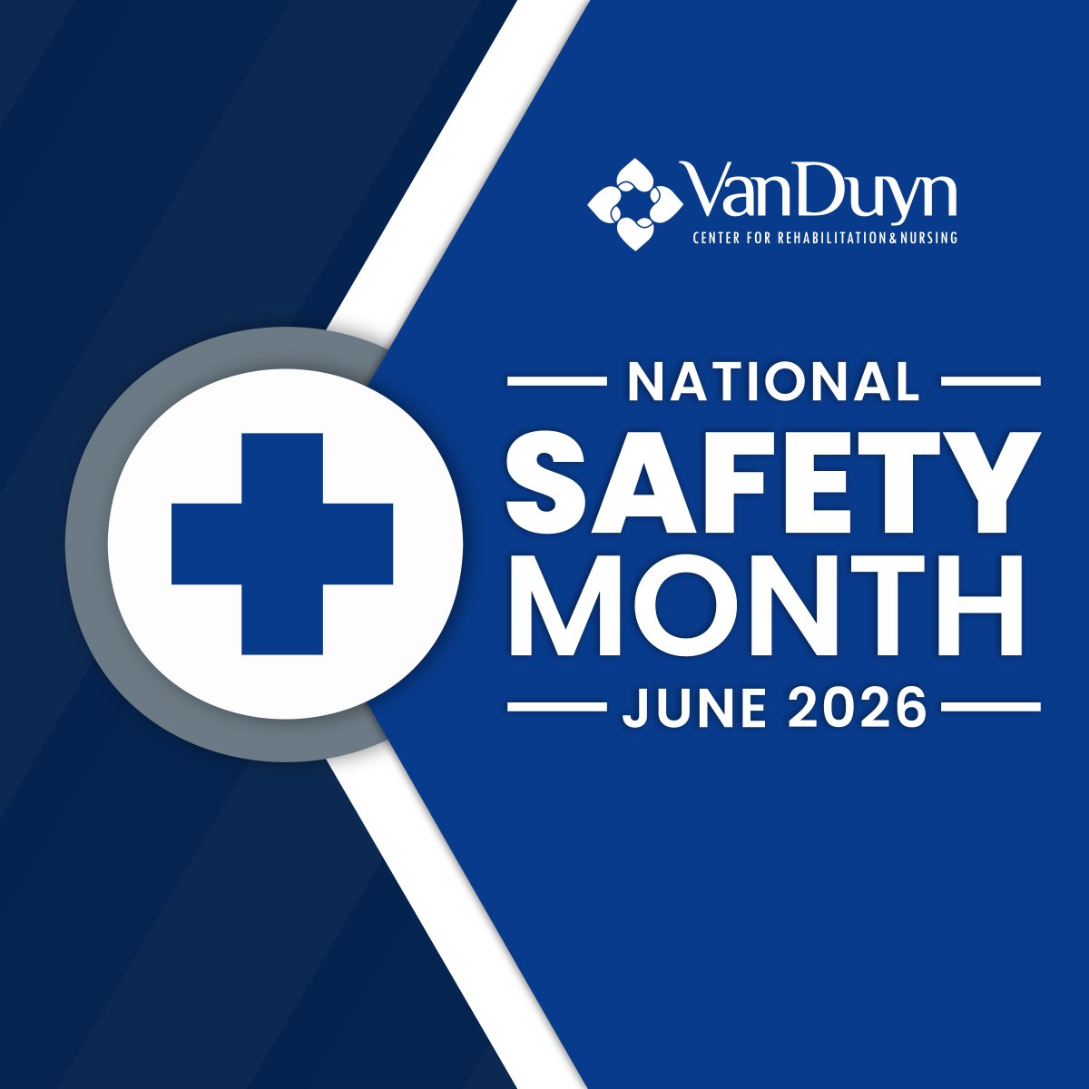 VanDuynCenter's tweet photo. Let’s make safety a priority every day, at work and at home. Small actions can make a big difference in protecting ourselves &amp; those around us. This National Safety Month, let’s stay aware, prepared &amp; committed to a safer community. 

#NationalSafetyMonth #SafetyFirst #StaySafe https://t.co/BFmNcG1g8L
