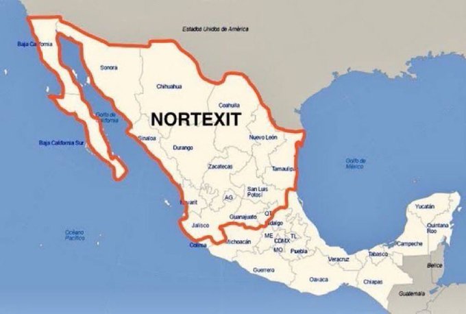 bearursooso's tweet photo. @beltrandelrio Urge romper el pacto federal. México ya no tiene razón de seguir con un gobierno centralista, comunista, socialista y peor aún #NarcoRégimen 

#NortExit ya
@FelipeCalderon 
@VicenteFoxQue 
@MaruCampos_G 

Es hora de romper el pacto federal. https://t.co/Y8o8ZkEN8t