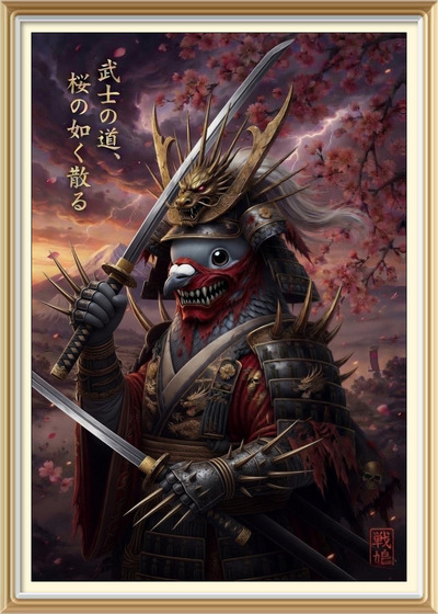 yorlov8's tweet photo. Season 6 • Card 1
PGNSAMURAI
https://t.co/urrZGLyigR
Artist:  @abysvora 
Supply: 111
https://t.co/hqDbQUeeOl
#RarePigeons #BitcoinNFT #Counterparty #XCP #Bitcoin #OnChainArt #CryptoArt https://t.co/tmj2vTJqFk