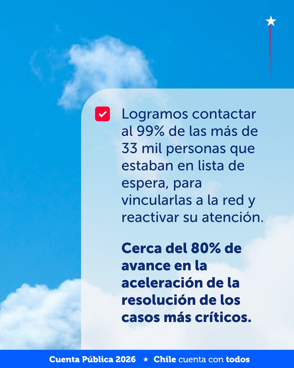 Fonasa's tweet photo. El Presidente José Antonio Kast destaca avances concretos en la atención oncológica de Chile en la #CuentaPública2026 🇨🇱 #ChileCuentaConTodos https://t.co/Q5WX5q5rRw