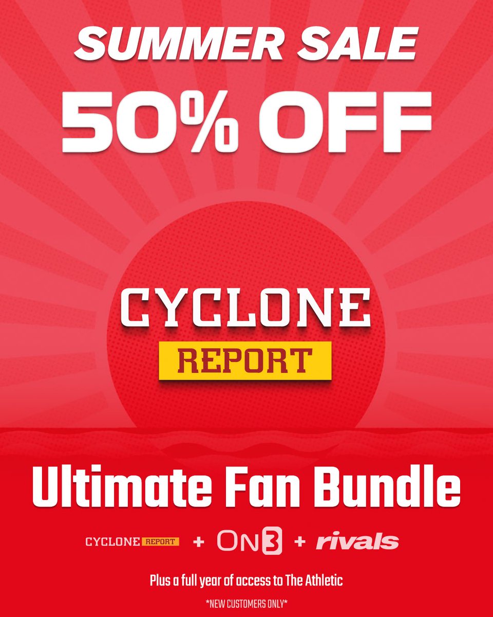 CycloneReport's tweet photo. 🚨 PROMO: 50% OFF 🚨

Great time to try Cyclone Report for 50% off the first year. #IowaState #Cyclones

JOIN:
https://t.co/rRSbPNi5mR https://t.co/Z8wcBY9mKn