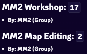 MM2Overview's tweet photo. MM2 Map Editing has updated (twice) for the first time in 48 days!

The MM2 Workshop has also received 17 updates today while Nikilis is offline. https://t.co/iFRg4P39mh