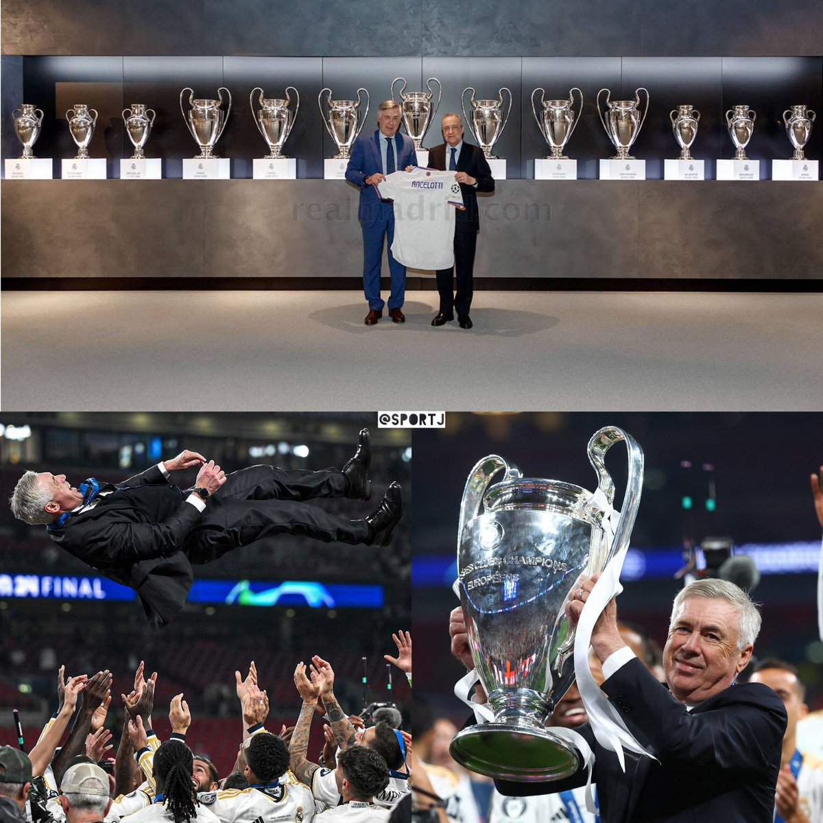 SportJ's tweet photo. 🚨🚨🚨🚨 ليست ذكرى عادية ( تعاقد وبطولة ) !

 ⚪️ في 1 يونيو 2021 !

✍🏻 ريال مدريد يتعاقد مع كارلو أنشيلوتي

⚪️ في 1 يونيو 2024 !

🏆 ريال مدريد مع كارلو أنشيلوتي بطلاً للأبطال https://t.co/ba0sp9NMv8