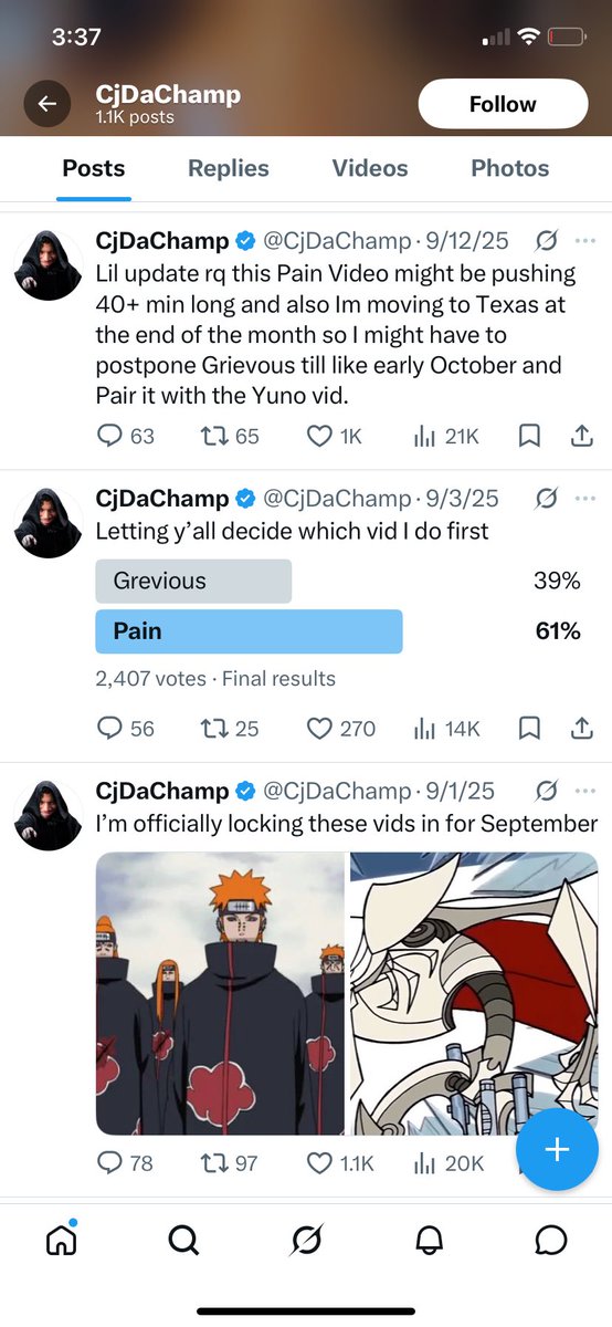 THOUGHTUKNEW3's tweet photo. @CjDaChamp Pain video since last year I Don’t think it’s coming 😂😂🤦‍♀️ https://t.co/Iq5xEnmxE4