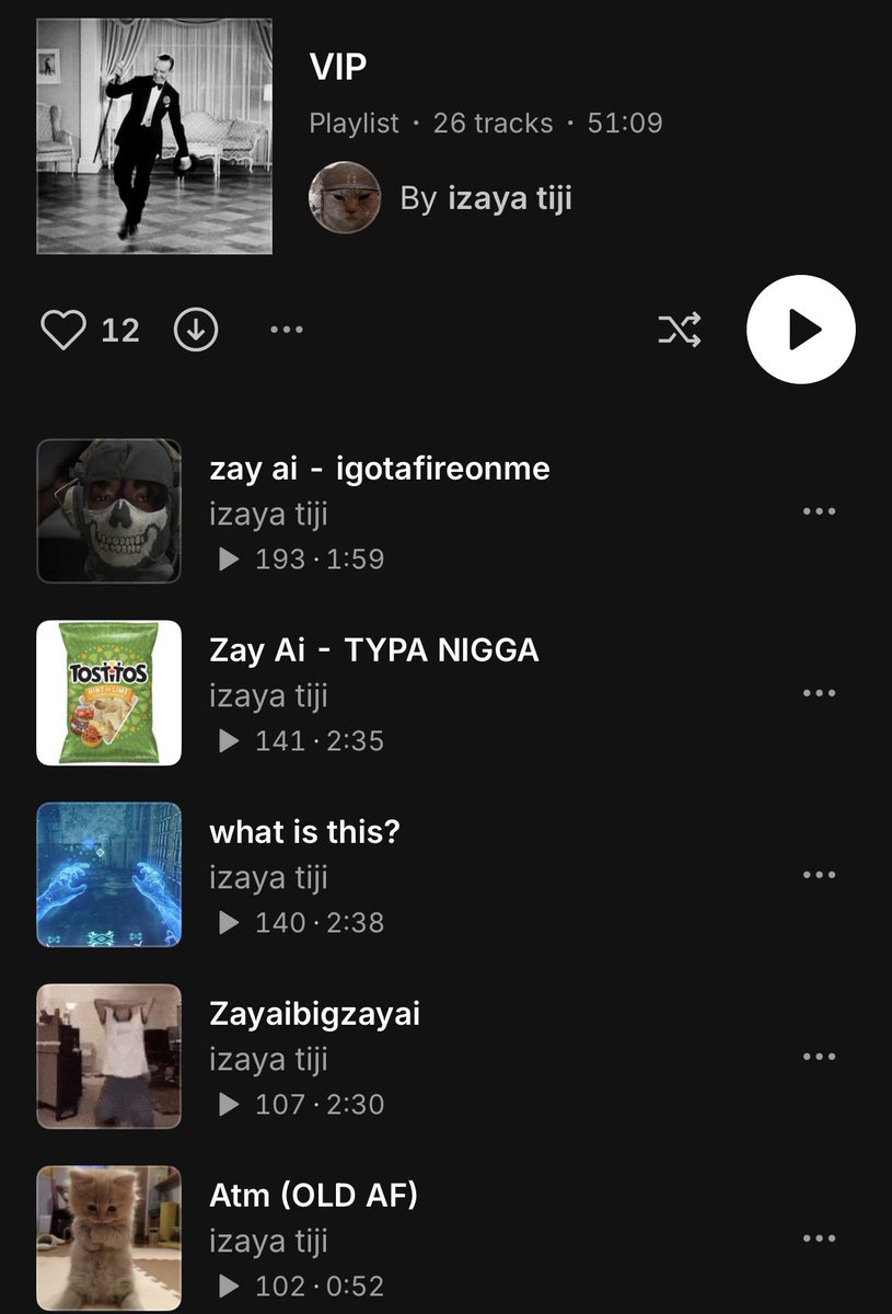 therealugs's tweet photo. We just got 26 new Izaya Tiji songs 🥹 https://t.co/m8dlRrh2lc