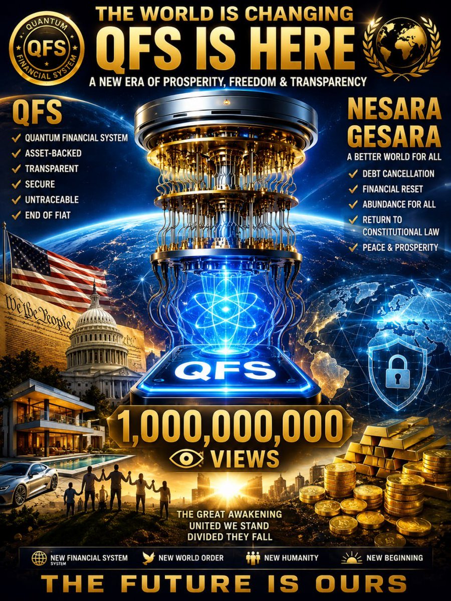 TomElliott3AW's tweet photo. ⚫️ THE OLD SYSTEM IS FALLING.

⚫️ THE QUANTUM ERA IS RISING.

QFS • NESARA • GESARA

SECURITY. TRANSPARENCY. PROSPERITY.

THE FUTURE IS NOT COMING.

IT IS ALREADY HERE.

👇THIS IS THE OFFICIAL TOM ELLIOTT TELEGRAM CHANNEL JOIN NOW FOR MORE INFORMATION AND UPDATES.
https://t.co/SfgNOjnHtd