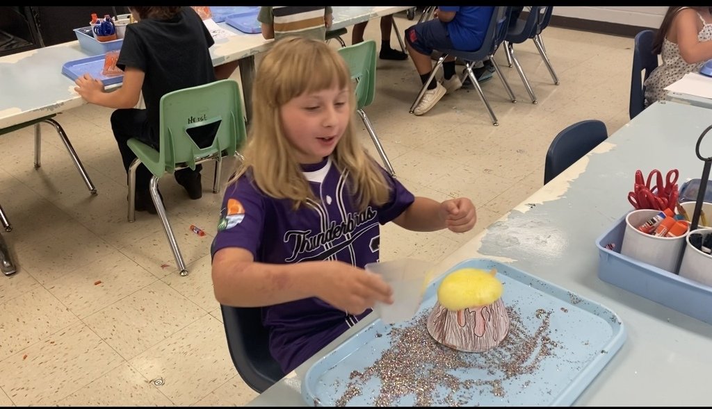 EatonElementary's tweet photo. 🌋 Today we read "My Mouth Is a Volcano!" and learned about the importance of taking turns when talking and being good listeners. We talked about ways to keep our “volcanoes” from erupting. 🖐️👂 Then we dove into science by learning about real volcanoes and how they work! 🌋 https://t.co/7eMqNEqh6w
