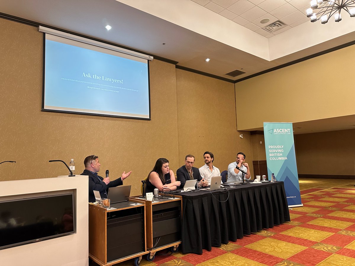 AscentLaw_BC's tweet photo. Thank you to everyone who joined us at last week's Ascent Workplace Law Forum in Fort St. John!

Our team explored key employment &amp; labour law updates and enjoyed connecting with employers, HR professionals, and business leaders from across the region. https://t.co/o4vI1R1kPf