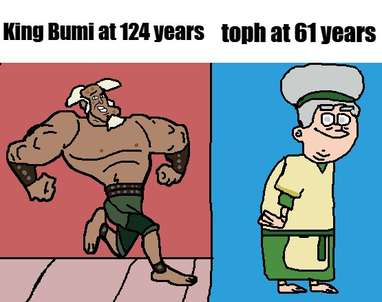 FRIERENanime_'s tweet photo. King Bumi vs toph https://t.co/jOmcgK6npe