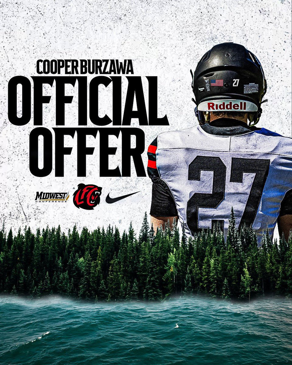 CooperBurzawa's tweet photo. After an amazing day at the lake forest college mega camp I’m super grateful to have received my second offer to play college football from @coach_joyce and @LFC_FOOTBALL!!! https://t.co/AJHnxkfxEs