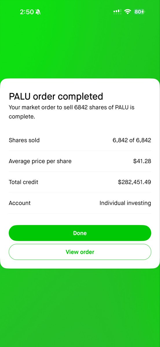 itsjcmerlo's tweet photo. SOLD ALL OF MY $PALU 

Didn’t want to wait overnight with moves 

Might buy $PANW  TOMORROW before earnings :) 

TRANSPARENT OPERATIONS ONLY https://t.co/63HExEFTU9