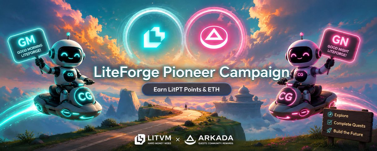 chaingreets's tweet photo. Interesting to see @LitecoinVM bringing more explorers into the LiteForge ecosystem through @Arkada_gg.

After the faucet and quests, don't forget to build a broader onchain footprint:

👋 GM 🌙 GN 🛠 Simple Deploy

Already available on https://t.co/GWO2hczQ93 ⚡

#LitVM #Arkada https://t.co/m4OX9g4AfH