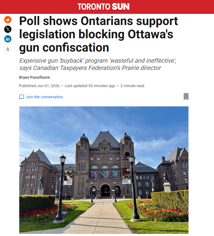 haubrich_g's tweet photo. Poll shows Ontarians support legislation blocking Ottawa's gun confiscation.

It's time to act Premier Doug Ford! https://t.co/HQ7lgycbhJ