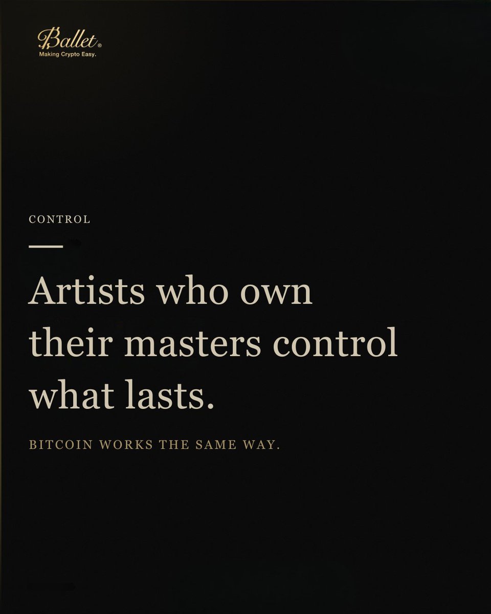 BalletCrypto's tweet photo. The pattern is always the same. Control what you build. https://t.co/F4uEoiRxw6
