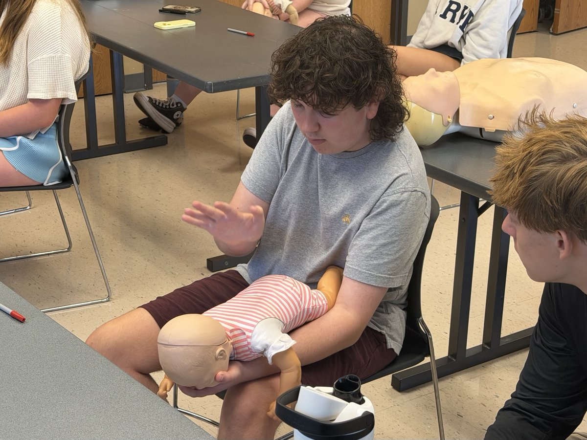 MetroWestFire's tweet photo. Last week, Metro West firefighter/paramedics spent time with summer camp counselors from the City of Ellisville Parks and Recreation, providing hands on training in CPR, AED use and first aid ahead of the busy summer camp season.

From recognizing emergencies to learning lifesaving skills, this training helps ensure counselors are prepared to respond with confidence should an emergency arise. We appreciate the City of Ellisville Parks and Recreation’s commitment to safety and the opportunity to support those caring for children throughout the summer. #YourLifeOurMission