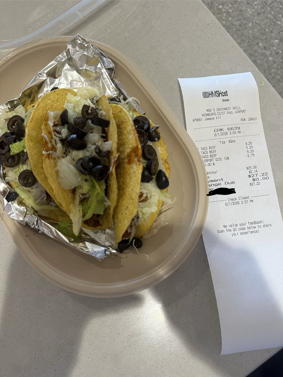 aar_geo's tweet photo. @Moes_HQ why are you charging $30 dollars for 3 tacos? Last time I’ll be coming back https://t.co/U8DFZJZf1b