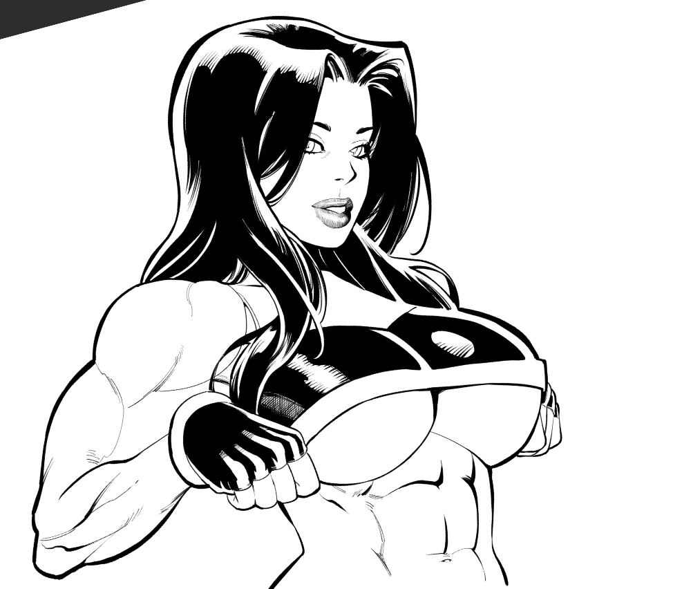 Muukitta's tweet photo. I'm cooking up some spicy things, full art soon👀
What do you think of this She Hulk? https://t.co/nEuh0iCNsm