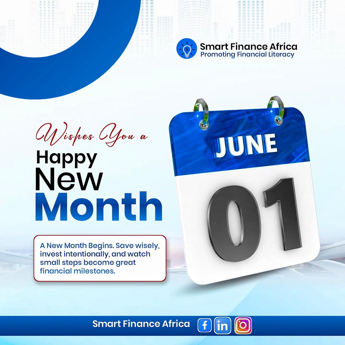 Smartfinance_Af's tweet photo. June 1st checklist:
✅ Budget first, lifestyle later
✅ Invest even when it's uncomfortable
✅ Let your money work while you sleep
This month hits different when you're intentional 💙
RT to remind someone's timeline 
#June2026 #SmartFinanceAfrica #MoneyTwitter #FinancialLiteracy https://t.co/zhKiqSw3cY