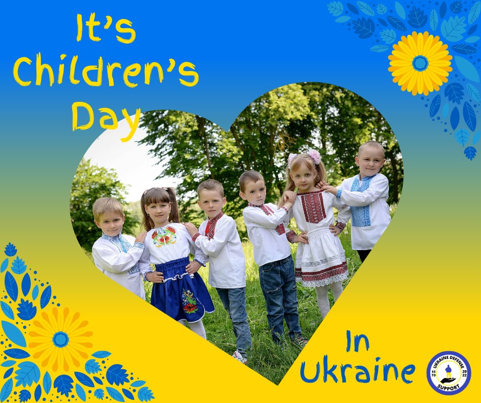 UDS4Ukraine's tweet photo. It's Children's Day in Ukraine. Honor them by doing something to help Ukraine today. https://t.co/zP4afskQbU