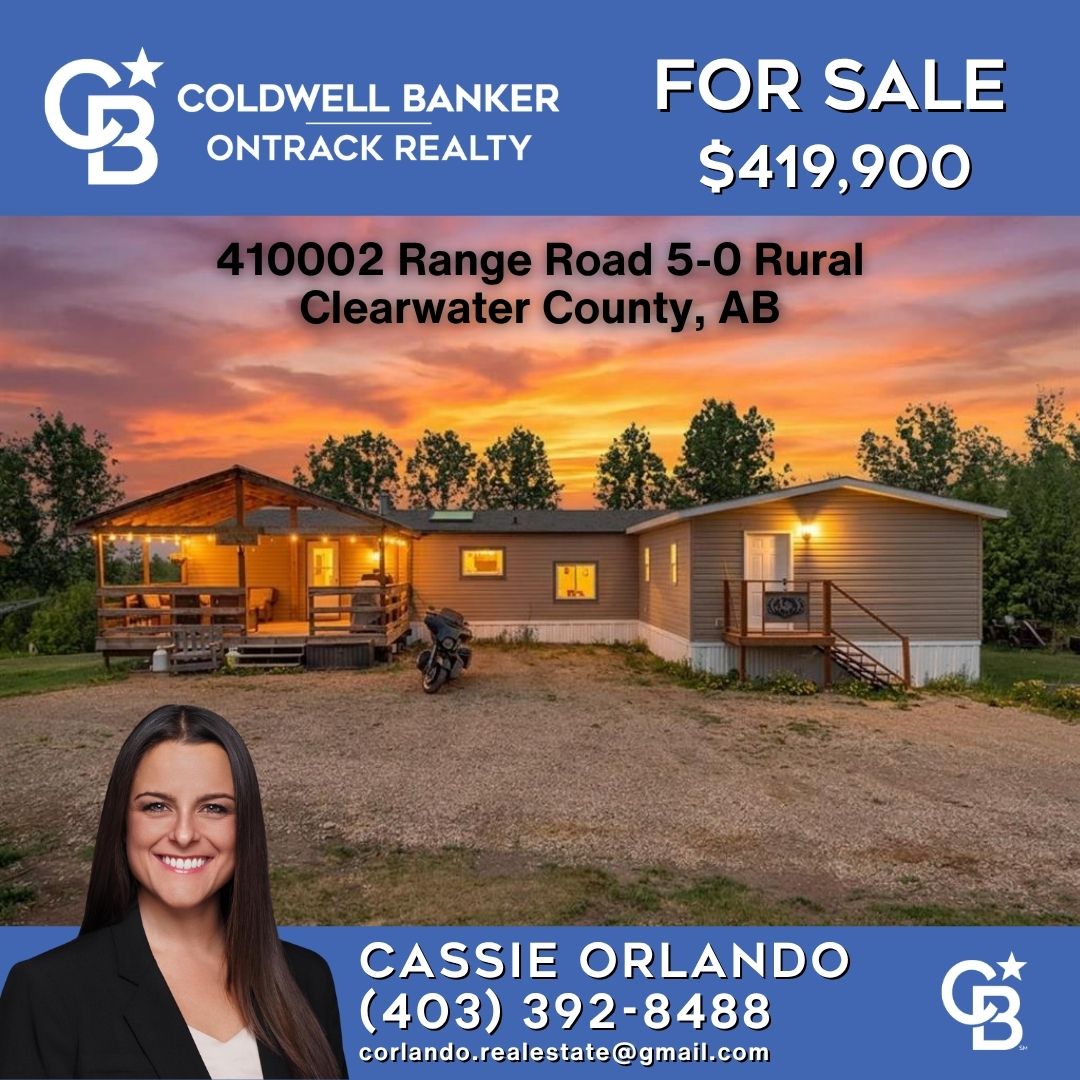 CBOnTrackRealty's tweet photo. 🌟New Listing🌟
🏡410002 Range Road 5-0, Rural Clearwater County, AB
MLS# A2315863
$419,900

Click the link ➡️ https://t.co/nNd3Kt1xGO

or contact
Cassie Orlando
☎️(403) 392-8488
📩corlando.realestate@gmail.com

#countryretreat #newlisting #albertarealestate @CassieOrlando https://t.co/OwkkwTfhRB