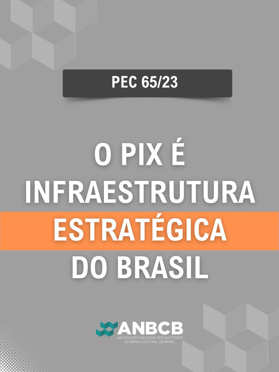 anbcb's tweet photo. O Pix deixou de ser apenas uma ferramenta de pagamento. Hoje, é uma infraestrutura estratégica do Brasil. Criado, operado e regulado pelo Banco Central, o Pix ampliou o acesso da população aos serviços financeiros, reduziu custos, aumentou a eficiência das transações e se tornou parte essencial da vida econômica do país.

Com esse tamanho, também cresce a responsabilidade de protegê-lo. Infraestruturas públicas digitais exigem tecnologia, segurança, monitoramento permanente, equipes qualificadas e capacidade de investimento contínuo. Não basta criar uma solução de sucesso. É preciso garantir que ela continue funcionando, evoluindo e protegendo os cidadãos.

É nesse ponto que a PEC 65/23 ganha importância. Ao garantir autonomia orçamentária, financeira e administrativa ao Banco Central, a proposta cria condições para que a instituição possa planejar, investir e fortalecer sistemas estratégicos como o Pix, sem abrir mão da supervisão do Congresso Nacional, do controle externo com auxílio do TCU e das diretrizes do Conselho Monetário Nacional.

Proteger o Pix é proteger uma conquista brasileira. E conquista brasileira precisa de Banco Central forte.