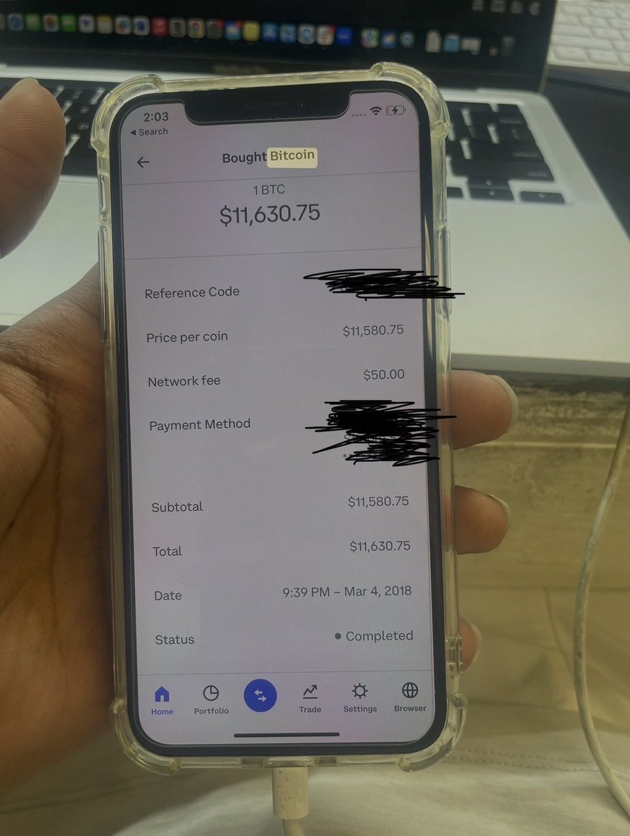 MrTech100's tweet photo. March 2018.

Bought 1 BTC for $11,630.

Held through the crashes, the bear markets, and all the “Bitcoin is dead” headlines.

Started taking profits around $85k and sold more above $100k.

Didn’t nail the top, but after holding for 7+ years I’m not complaining. 

Still got some left and plan on holding it. I still believe in the tech.