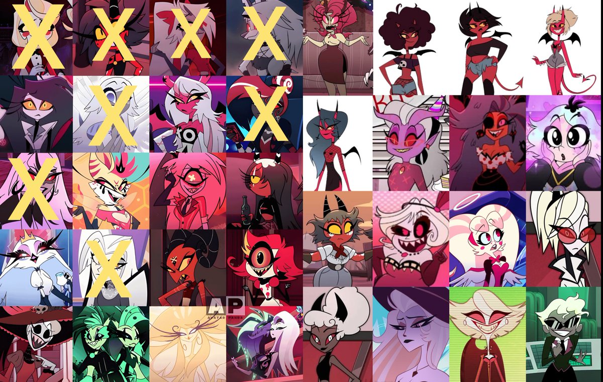 AkisaArts's tweet photo. Updating the to do list, i took Octavia out cause she is a minor (i left odette and clara cause they're late teens/young adults) but i'll make a cute art of her later, after finishing the list i probably will turn the boys into gals
#HazbineHotelseason #HellubaBoss https://t.co/uFVPismWGm
