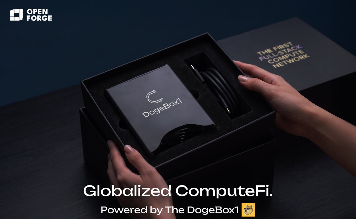 open_forge's tweet photo. The first 100 DogeBox1s are finding homes around the world.

Soon, operators everywhere will be earning DOGE, LTC, and CYS from their desks, bedrooms, and workspaces.

ComputeFi, going global.

Powered by the community. Made possible by the OpenForge &amp; @cysic_xyz. https://t.co/tmCvd0PyCh