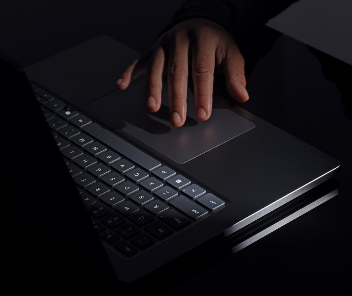 The biggest trackpad ever on a surface