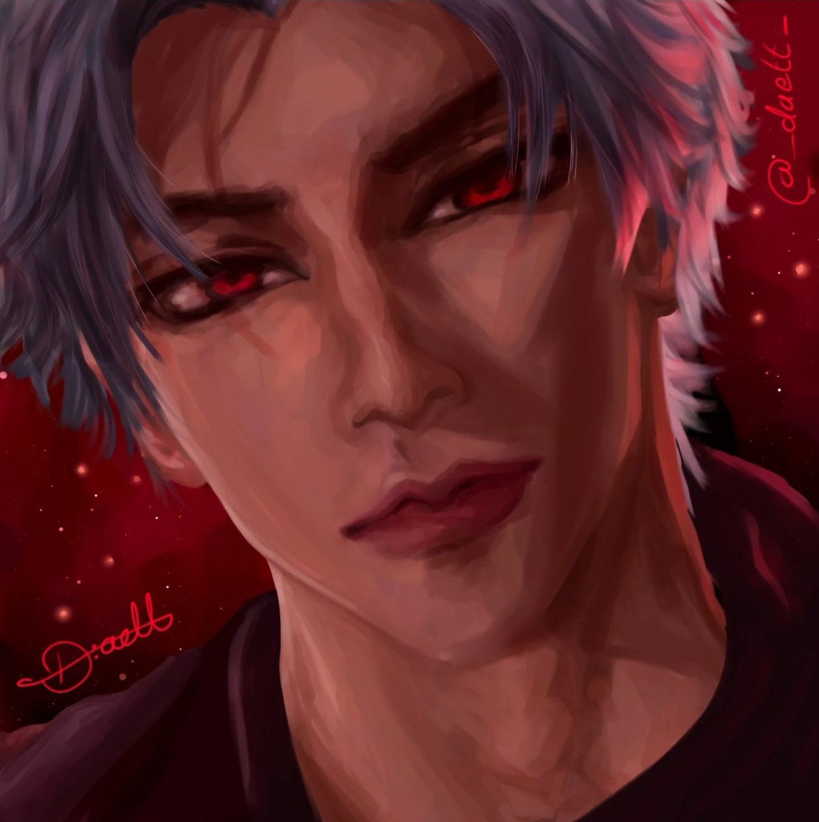 _daett_'s tweet photo. My progress drawing my husband since 2023 😭❤️‍🩹 #sylus #LoveandDeepsace #秦彻 #恋与深空 https://t.co/yNDKj3u7PR