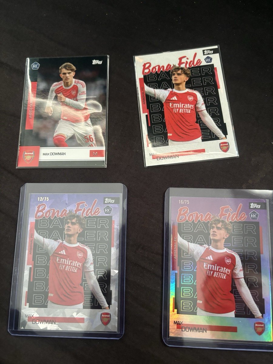 GoonerGoods's tweet photo. Topps  Max Dowman Rookie Card Lot RC /75 Bona Fide Baller Refractors  
🔗 https://t.co/Pn3atyyFgH  
 #ad https://t.co/HxUXdcIeqx