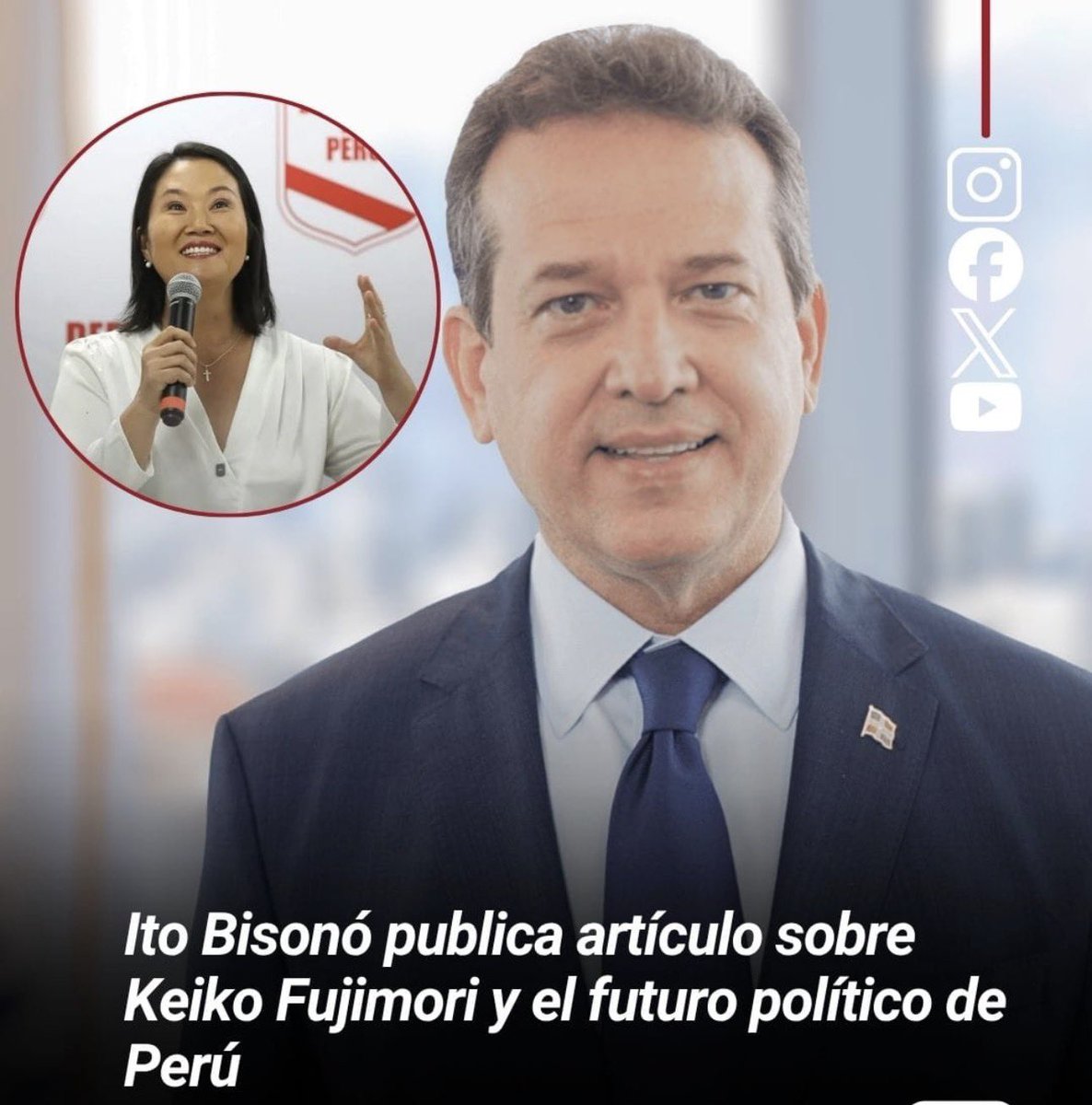 vimadivi's tweet photo. Interesante el análisis de Ito Bisonó sobre Keiko Fujimori y la realidad política del Perú.

Guardando las diferencias, hay una lección que también aplica para República Dominicana: cuando los partidos se alejan de sus bases, cuando el poder se concentra en pocos y cuando las instituciones pierden credibilidad, crece el desencanto ciudadano.

La democracia se fortalece con participación, transparencia y respeto a las reglas, no con imposiciones ni privilegios.

América Latina tiene mucho que aprender de sus propios errores.