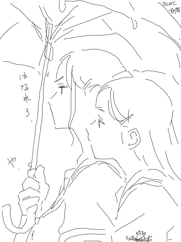 malt_jun's tweet photo. #シンプルドロー #オリジナル
→「雨とくれば相合傘だよね」
←「お前のは二人羽織だ」 https://t.co/2e1EbA766p https://t.co/sK7s8i1TPq