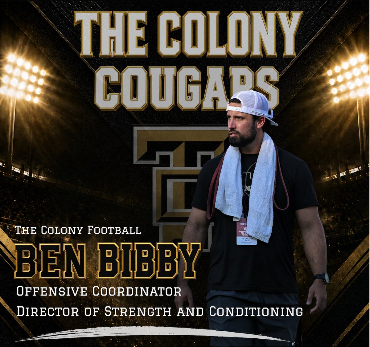 Bibby_Tx's tweet photo. Honored and excited to accept the opportunity to serve as Offensive Coordinator for The Colony Football. Beyond grateful to continue to lead this group of young men. God bless, Go Cougars. https://t.co/6575o69lGA