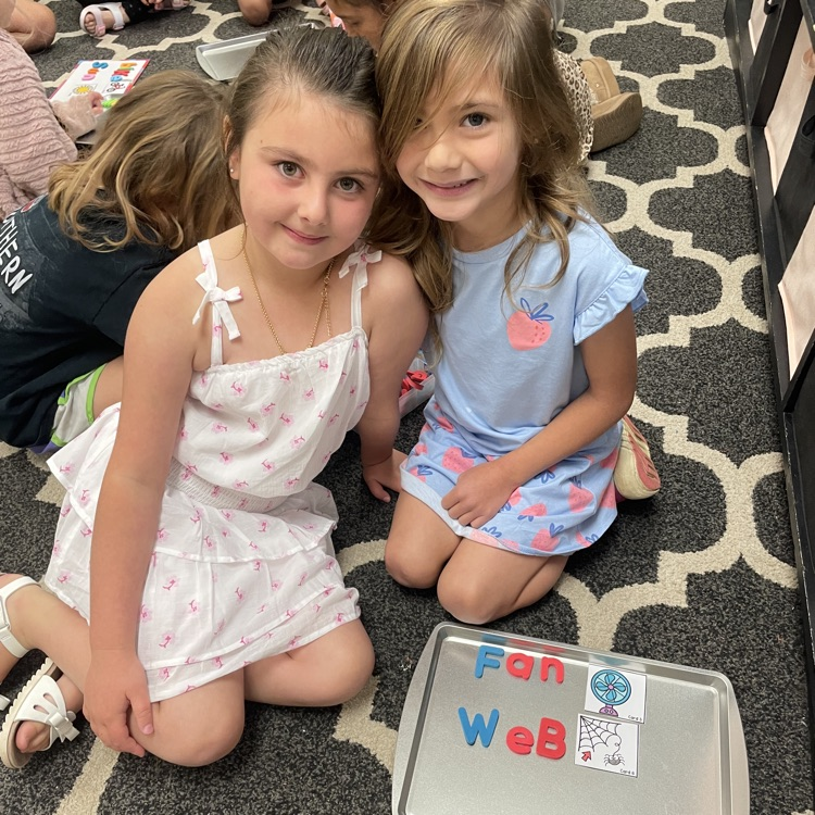 EatonElementary's tweet photo. ✏️ Our summer learners are building big skills with small words. Today’s CVC word practice turned into a hands‑on literacy adventure with magnetic letters, picture cards, and lots of confident readers in the making. Proud of this crew and their growing independence. https://t.co/qPndY7WAmv