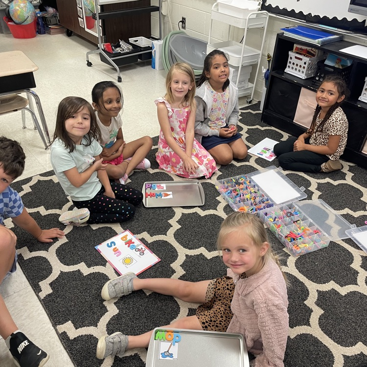 EatonElementary's tweet photo. ✏️ Our summer learners are building big skills with small words. Today’s CVC word practice turned into a hands‑on literacy adventure with magnetic letters, picture cards, and lots of confident readers in the making. Proud of this crew and their growing independence. https://t.co/qPndY7WAmv