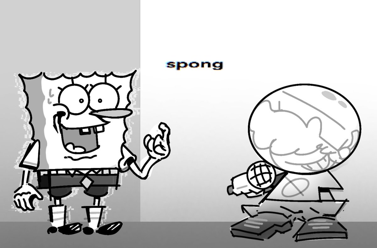 googlebob163135's tweet photo. Btw!!!!!!! This sketch is going to be used for my own take on Vs Spong mod!

This ⬇️ https://t.co/4TfkjHFGTj