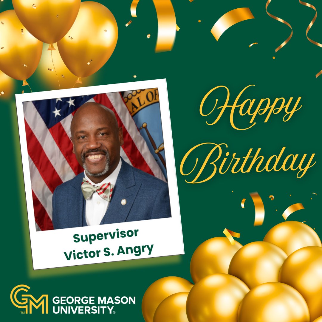 MasonGovComRel's tweet photo. Happy birthday to @pwcgov Supervisor Victor S. Angry! Thank you for supporting Mason Nation. https://t.co/mCAYMD2zCq