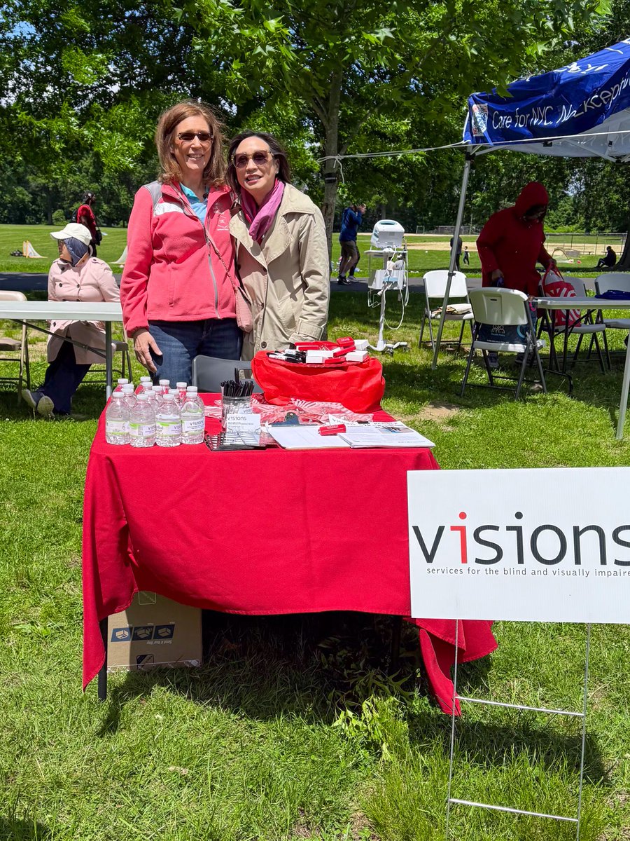 visionsvcb's tweet photo. Thank you, @CMLindaLee, for welcoming VISIONS to your Spring Health Fair once again! For the 9th year, Senior Director of Fundraising, Doreen DiLeonardo, represented us, connecting and sharing information about our services for people across the spectrum of vision loss. https://t.co/Sa0qHCqsXn