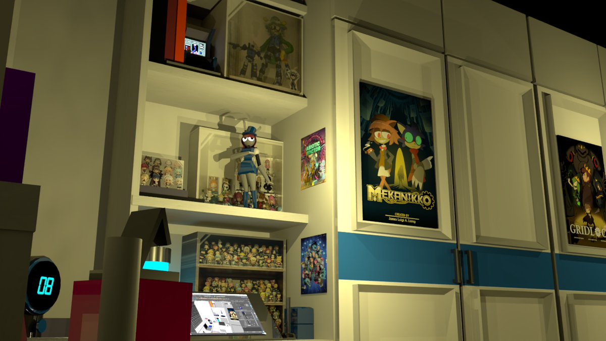 Trinitroid's tweet photo. University stuff - 3D Render of my own room https://t.co/J4deaSDEdT