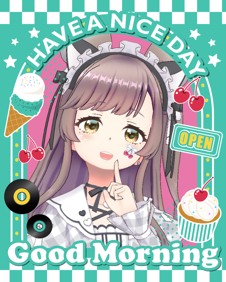 pp_paitan's tweet photo. ＼✧🧁おはVフリー素材🧁✧／  

●夏らしいアメリカンダイナー風フレーム 
●カラバリ RED &amp; MINT 🍒🍦
●アバター画像に重ねるだけ🎵
●BOOTHからもDLできるよ👇
https://t.co/eUrTr24ujZ

#おはようVライバー #おはようVtuber #フリー素材 https://t.co/PTeqInFpNU