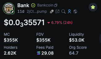 BankcoinUSDC's tweet photo. Bankcoin has been verified on Jupiter. ✅

This is a huge step forward, as many platforms and wallets use Jupiter’s token list and verification system. 

That means more visibility, easier discovery, and increased trust for new users finding solana:2jCt3hj9vd7YpV7Sr3VA5nk3tdSpJtZezeoJXW4Xpump 

We’re just getting started.

solana:2jCt3hj9vd7YpV7Sr3VA5nk3tdSpJtZezeoJXW4Xpump